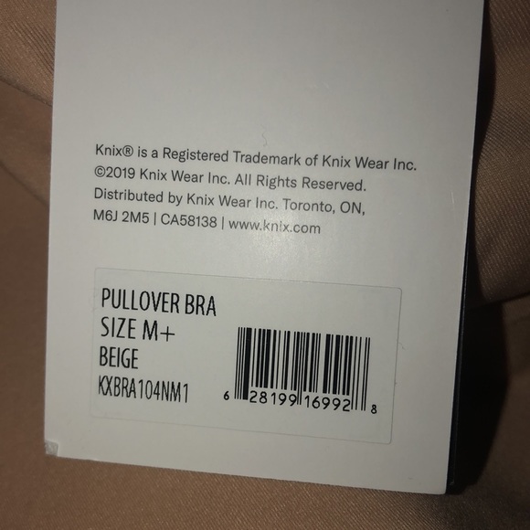BNWT KNIX LuxeLift Pullover Bra in beige size M+ - Picture 4 of 7